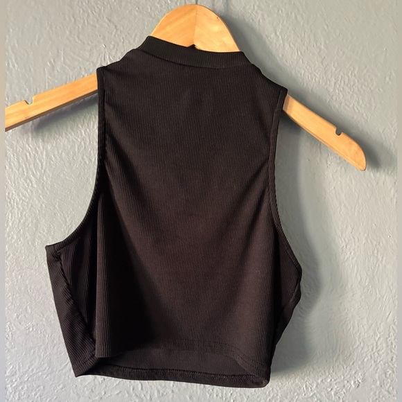 Privy | Cutout Cropped Tank | Ribbed Black | M 🖤✨ - Picture 6 of 11